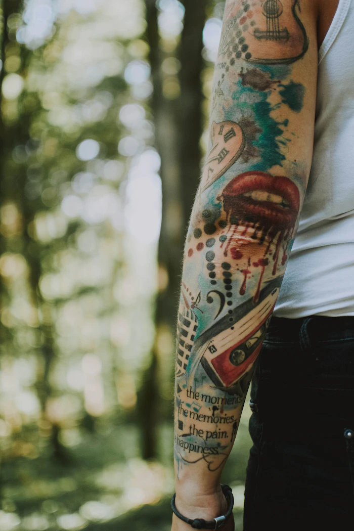 Pièce aquarelle Raven Black Tattoo 2
